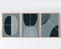 Wallity Huhu214 Cuadro Decorativo Enmarcado 50 x 70 cm (3 Piezas)